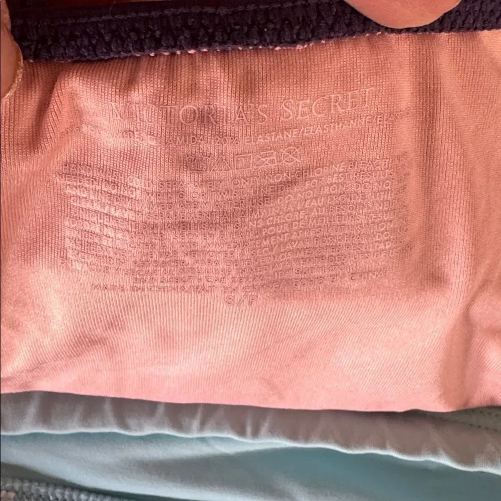 Bundle (2) Athleta Blue & Victoria’s Secret Purple Swim Bottoms Bikini Size S